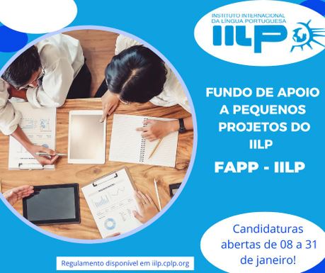 IILP abre candidatura para Fundo de Apoio a Pequenos Projetos