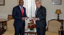 Secretário Executivo recebe cartas credenciais do Embaixador da Namíbia