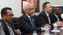 Secretário Executivo da CPLP e MNE de Timor-Leste em Bissau